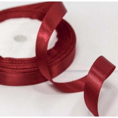 Лента атласная сатин 1.2 см*25 Y Пурпурно-красный 562-12/33