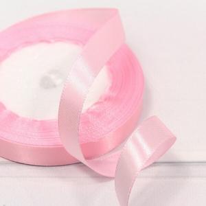 Лента атласная сатин 1.2 см*25 Y Розовый 562-12/43