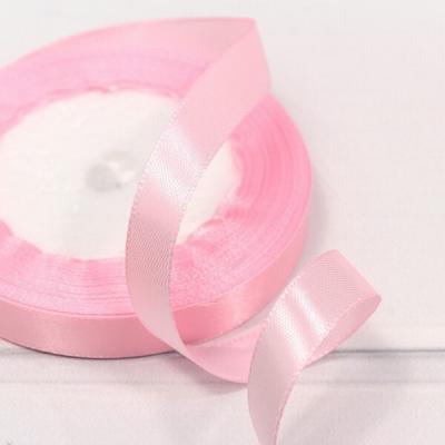 Лента атласная сатин 1.2 см*25 Y Розовый 562-12/43