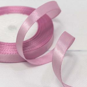 Лента атласная сатин 1.2 см*25 Y Светло-сиреневая 12/45