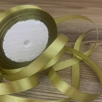 Лента атласная сатин 1.2 см*25 Y Табак 12/18