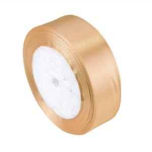 Лента атласная сатин 1.2 см*25 Y Темно-бежевый 12/71