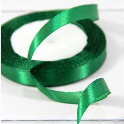 Лента атласная сатин 1.2 см*25 Y Темно-зеленый 12/56