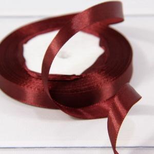 Лента атласная сатин 1.2 см*25 Y Темный красно-коричневый 562-12/124