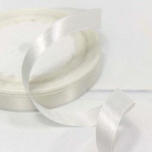 Лента атласная сатин 1.2 см*25 Y Теплый белый 12/42