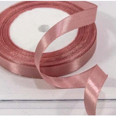 Лента атласная сатин 1.2 см*25 Y Умеренный розовый 562-12/75