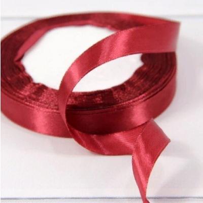 Лента атласная сатин 1.2 см*25 Y Винный 562-12/152