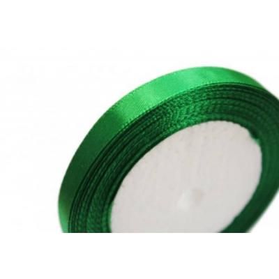 Лента атласная сатин 1.2 см*25 Y Зеленая 12/19