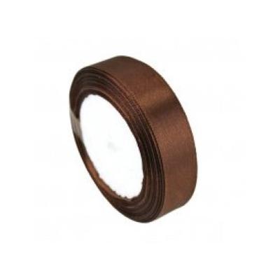 Лента атласная сатин 1.9 см*25 Y Шоколад 19/32