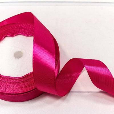 Лента атласная сатин 2 см*25 Y Малиновый 562-20/195