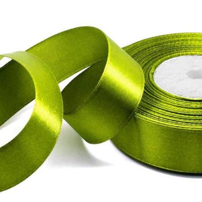Лента атласная сатин 2 см*25 Y Оливковый 562-20/95