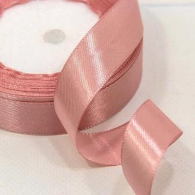 Лента атласная сатин 2 см*25 Y Умеренный розовый 20/75