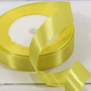 Лента атласная сатин 2 см*25 Y Ярко-желтый 562-20/192