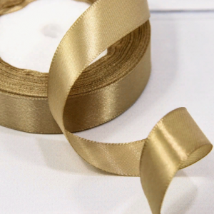 Лента атласная сатин 2 см*25 Y Золотисто-бежевый 562-20/105