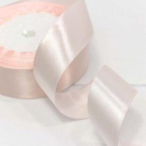 Лента атласная сатин 2.5 см*25 Y Бледно-розовый 562-25/63
