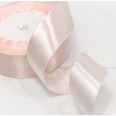 Лента атласная сатин 2.5 см*25 Y Бледно-розовый 562-25/63