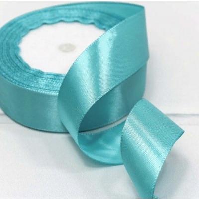 Лента атласная сатин 2.5 см*25 Y Голубой 562-25/200
