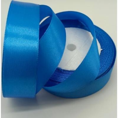 Лента атласная сатин 2.5 см*25 Y Капри синий 50199