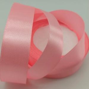 Лента атласная сатин 2.5 см*25 Y Коралловый розовый 50201