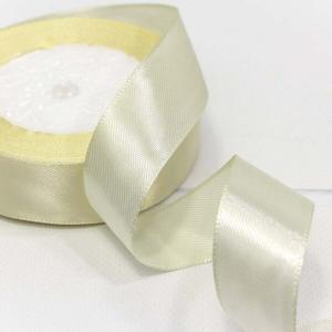 Лента атласная сатин 2.5 см*25 Y Кремовый 562-25/50