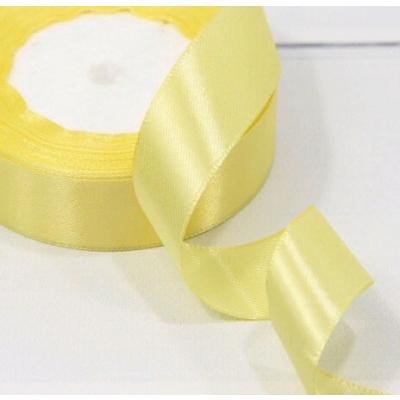 Лента атласная сатин 2.5 см*25 Y Кукурузный 25/10
