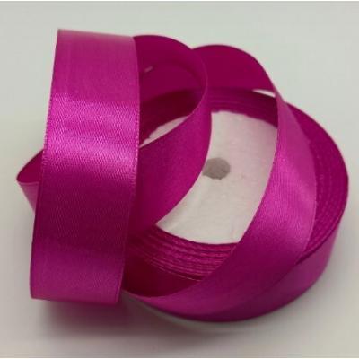 Лента атласная сатин 2.5 см*25 Y Малиново-розовый 50202