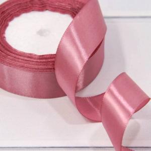 Лента атласная сатин 2.5 см*25 Y Серовато пурпурно-красный 25/127