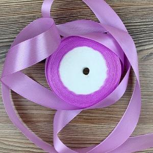 Лента атласная сатин 2.5 см*25 Y Сиреневый 25/45