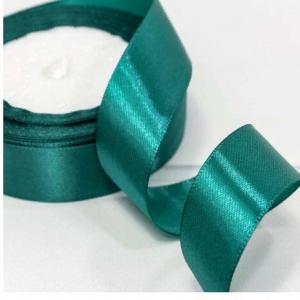 Лента атласная сатин 2.5 см*25 Y Темно-бирюзовый 562-25/96