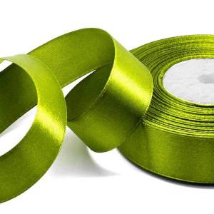 Лента атласная сатин 2.5 см*25 Y Темно-оливковый 562-25/95