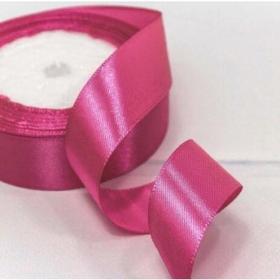 Лента атласная сатин 2.5 см*25 Y Темно-розовый 562-25/89