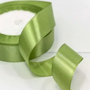 Лента атласная сатин 2.5 см*25 Y Хаки 562-25/100