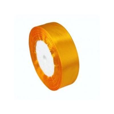 Лента атласная сатин 2.5 см*25 Y Ярко-желтый 25/17