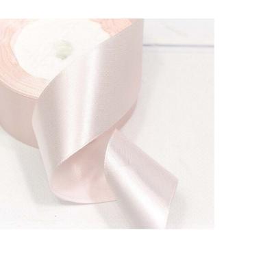 Лента атласная сатин 3.8 см*25 Y Бледно-розовый 562-38/63