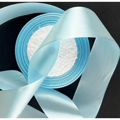 Лента атласная сатин 3.8 см*25 Y Голубой 38/78