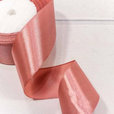 Лента атласная сатин 3.8 см*25 Y Грязно-розовый 562-38/135