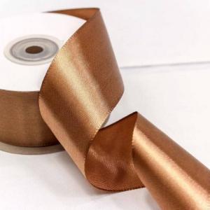 Лента атласная сатин 3.8 см*25 Y Коричневый 555-38/30