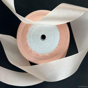 Лента атласная сатин 3.8 см*25 Y Телесный 38/06