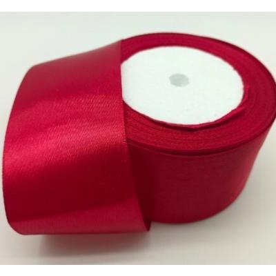 Лента атласная сатин 5 см*25 Y Бордовый 50212