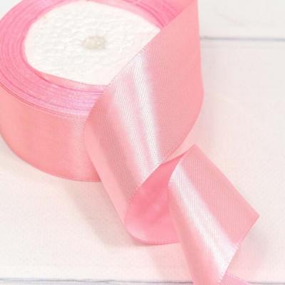 Лента атласная сатин 5 см*25 Y Светлая пурпурно-розовый 562-50/04