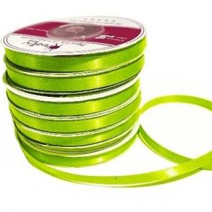 Лента атласная сатин 6 мм*27 м Салатовый 27236