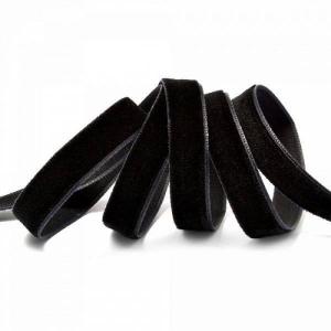 Лента бархатная 2.5 см*20 ярд черный №03 170879