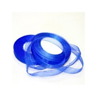Лента органза 1.2 см*50 Y Синяя 10 шт/уп 535236