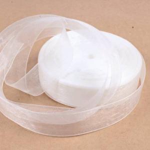 Лента органза 2.5 см*50 Y Белый 5 шт/уп 533971