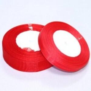 Лента органза 2.5 см*50 ярд Красный 5 шт/уп 53303