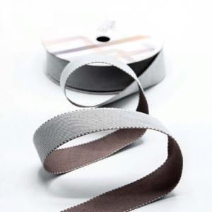 Лента полиэстер с каймой 2 см*20 Y Серый/Коричневый 443226