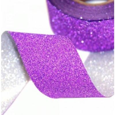Лента полипропиленовая 2 см*25 ярд Блеск фиолетовый 44741ф