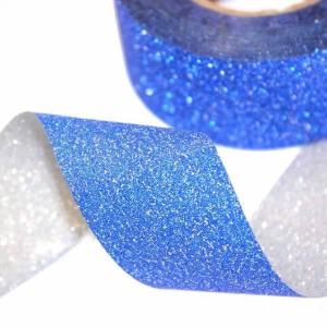 Лента полипропиленовая 2 см*25 ярд Блеск синий 44741с