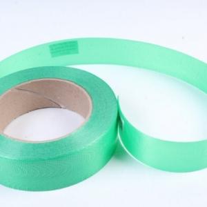 Лента полипропиленовая 3 см*50 ярд Однотонная тиснение дерево Зеленый P3010