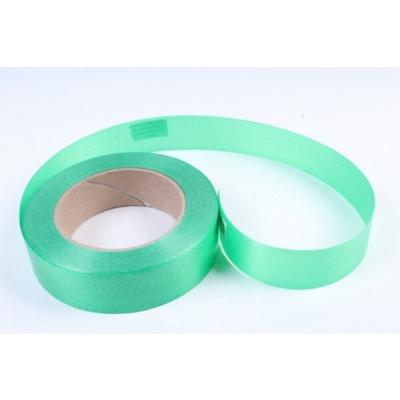 Лента полипропиленовая 3 см*50 ярд Однотонная тиснение дерево Зеленый P3010